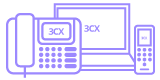 Future Telecom Wholesale Solutions - 3CX Cloud Phone System Icon - Transparent