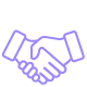 - hand shake partner